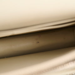 Saint Laurent Sunset Croc Embossed Small Beige