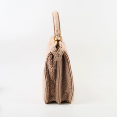 Fendi Curly Shearling Medium Peekaboo I SEE YOU Rosa Plaster