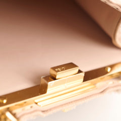 Fendi Curly Shearling Medium Peekaboo I SEE YOU Rosa Plaster