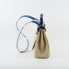 Hermes Herbag 31 Retourne Beton/Blue Sapphire - Stamp Z