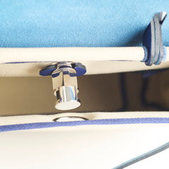 Hermes Herbag 31 Retourne Beton/Blue Sapphire - Stamp Z