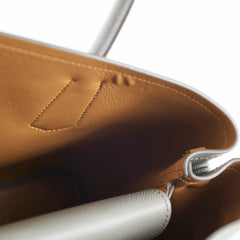 Prada Saffiaino Cuir Double Bag Grey/Tan