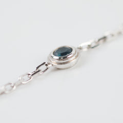 Cartier Blue Sapphire Bracelet White Gold