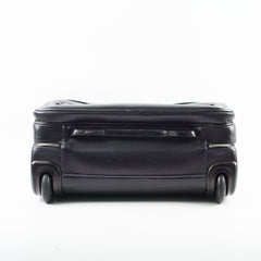 Black suitcase with wheels