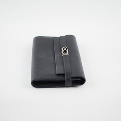 Hermes Kelly Classic Wallet Epsom Black - Stamp A