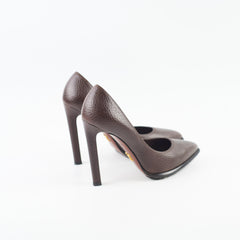 Louis Vuitton Leather Heels Brown Size 36.5