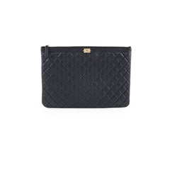 Chanel Boy Caviar Large O-Case Black 22 Series