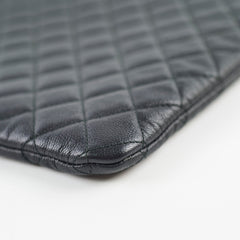 Chanel Boy Caviar Large O-Case Black 22 Series