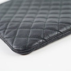 Chanel Boy Caviar Large O-Case Black 22 Series