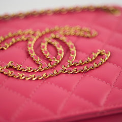 Chanel Coco Mark Quilted Shoulder Bag Pink Series 30