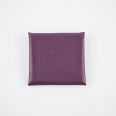 Hermes Bastia Coin Purse Verso Evercolor Cassis/Rouge Grenat - Stamp U