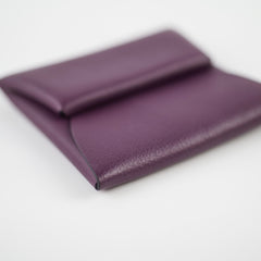 Hermes Bastia Coin Purse Verso Evercolor Cassis/Rouge Grenat - Stamp U