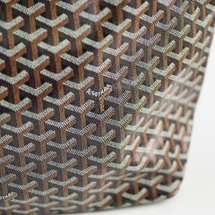 Goyard St Louis PM Black Tan Shoulder Bag