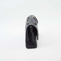 Chanel Caviar Medium Classic Flap Black Microchip
