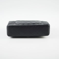 Chanel Caviar Medium Classic Flap Black Microchip