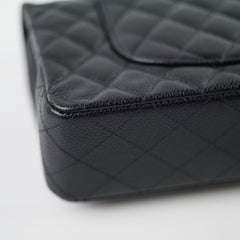 Chanel Caviar Medium Classic Flap Black Microchip