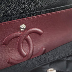 Chanel Caviar Medium Classic Flap Black Microchip
