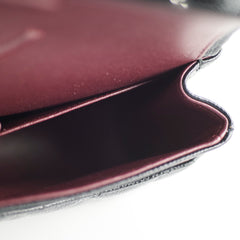 Chanel Caviar Medium Classic Flap Black Microchip