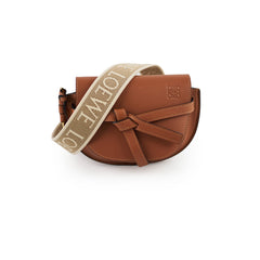 Loewe Mini Gate Bag Tan with Jacquard Strap