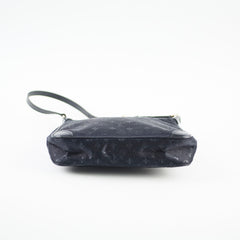 Louis Vuitton Vintage Monogram Shoulder Bag Satin Black