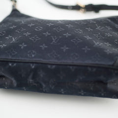 Louis Vuitton Vintage Monogram Shoulder Bag Satin Black
