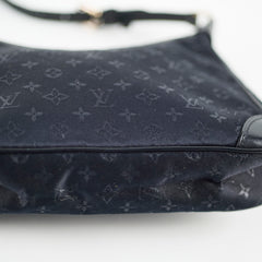 Louis Vuitton Vintage Monogram Shoulder Bag Satin Black