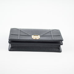 Christian Dior Diorama Wallet on Chain Black
