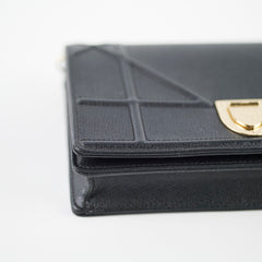 Christian Dior Diorama Wallet on Chain Black