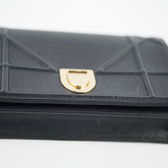 Christian Dior Diorama Wallet on Chain Black