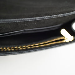 Christian Dior Diorama Wallet on Chain Black