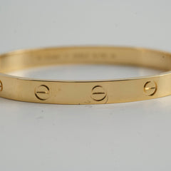 Cartier Classic Love Bracelet Size 17 Yellow Gold 2025