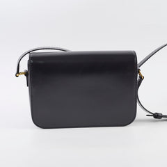 Celine Triomphe Classique Shiny Calfskin Black