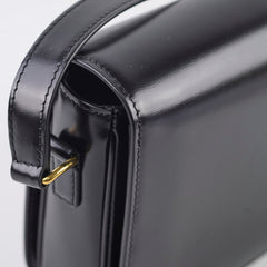 Celine Triomphe Classique Shiny Calfskin Black