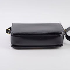 Celine Triomphe Classique Shiny Calfskin Black