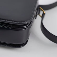 Celine Triomphe Classique Shiny Calfskin Black