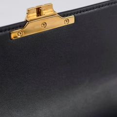 Celine Triomphe Classique Shiny Calfskin Black