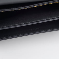 Celine Triomphe Classique Shiny Calfskin Black