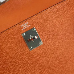 Hermes Kelly 32 Feu Togo N in Square Stamp Palladium Hardware