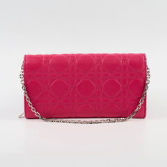 Dior Wallet on Chain WOC Hot Pink
