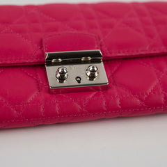Dior Wallet on Chain WOC Hot Pink