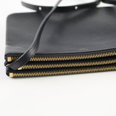 Celine Black Trio Crossbody Black