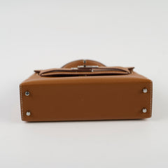 Hermes Mini Kelly Epsom Gold PHW Z Stamp