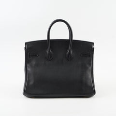 Hermes Birkin 25 Noir GHW T Stamp