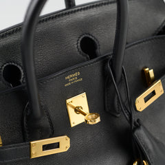 Hermes Birkin 25 Noir GHW T Stamp