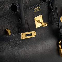 Hermes Birkin 25 Noir GHW T Stamp