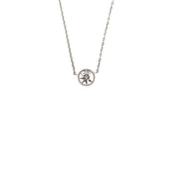 Dior Rose Des Vents Necklace 18k White Gold with Diamond