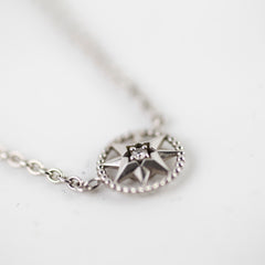 Dior Rose Des Vents Necklace 18k White Gold with Diamond