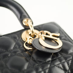 Christian Dior D-Joy Small Black Lambskin 2022