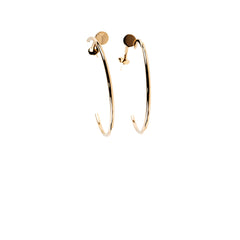 Cartier JUC Hoop Earrings Rose Gold Large Model