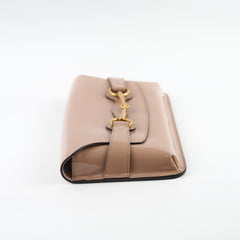 Gucci Horsebit Clutch Patent Leather Beige